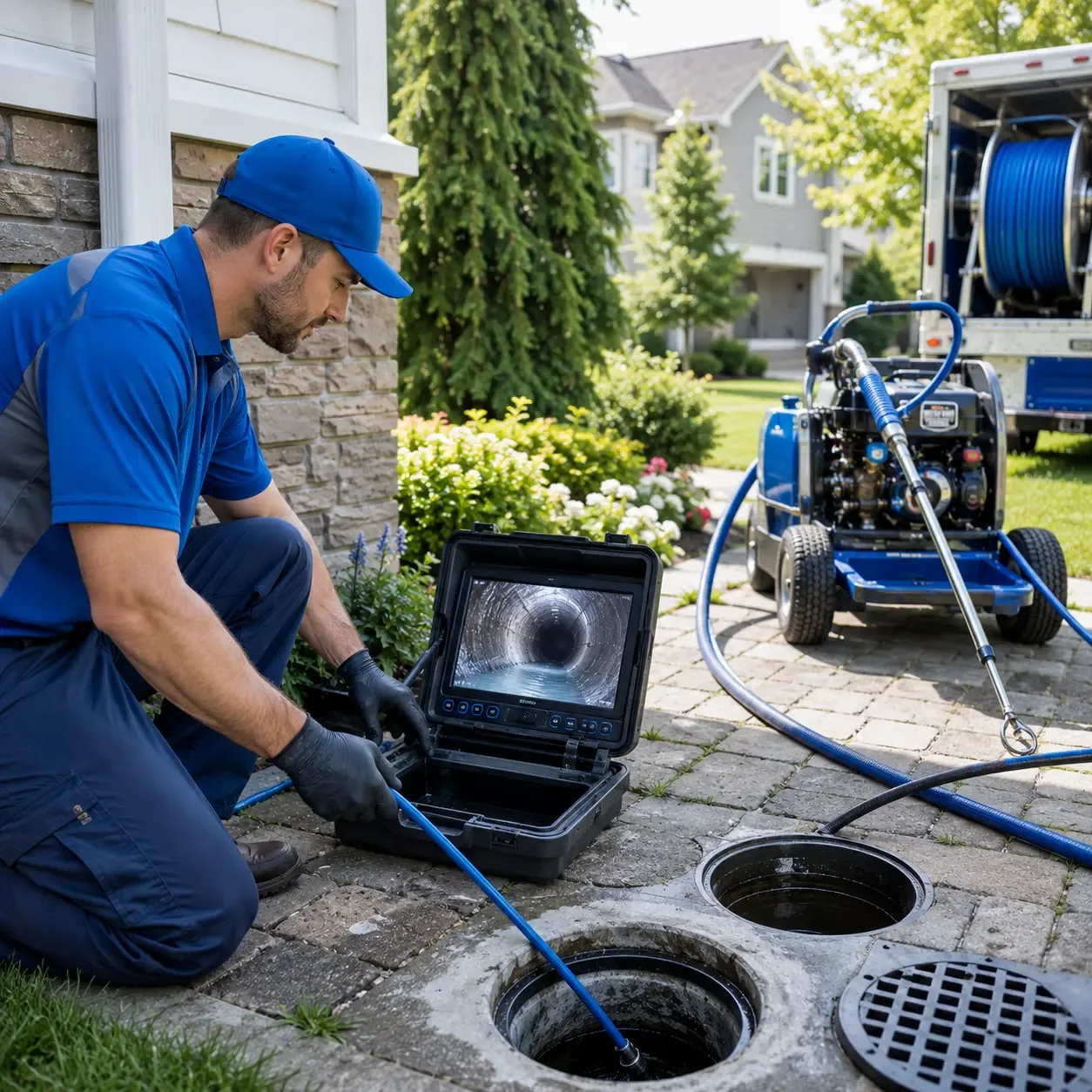 Outdoor drain cleaning professionals serving Belvidere Center, VT