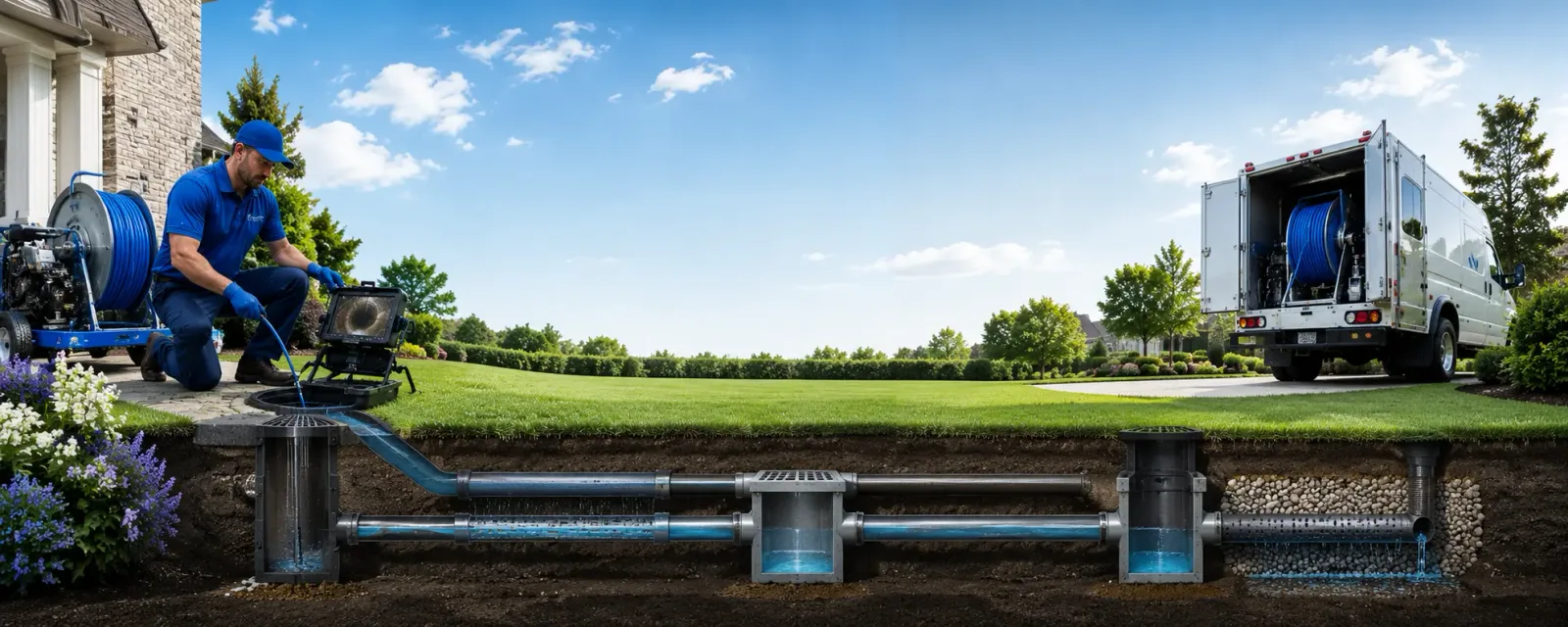 Outdoor drain cleaning information for Belvidere Center, VT